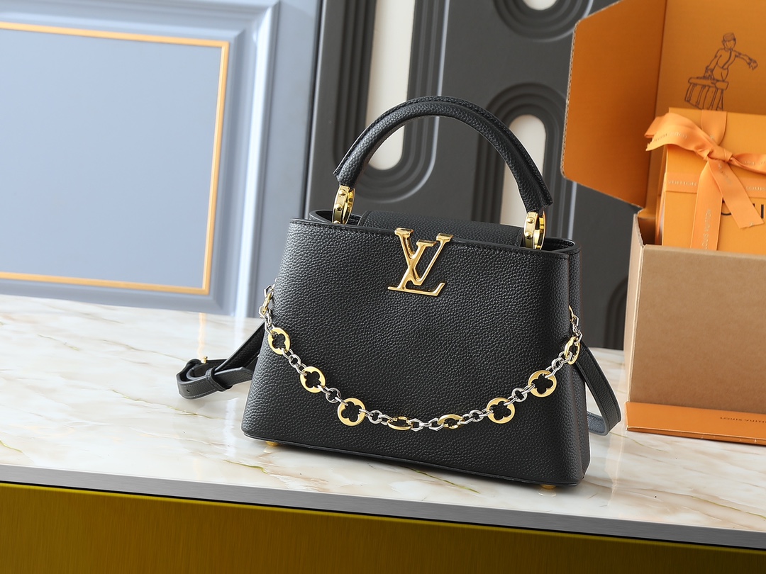 LV Classic Handbag Monogram Canvas Model M23943 Magnetic Lock Unisex